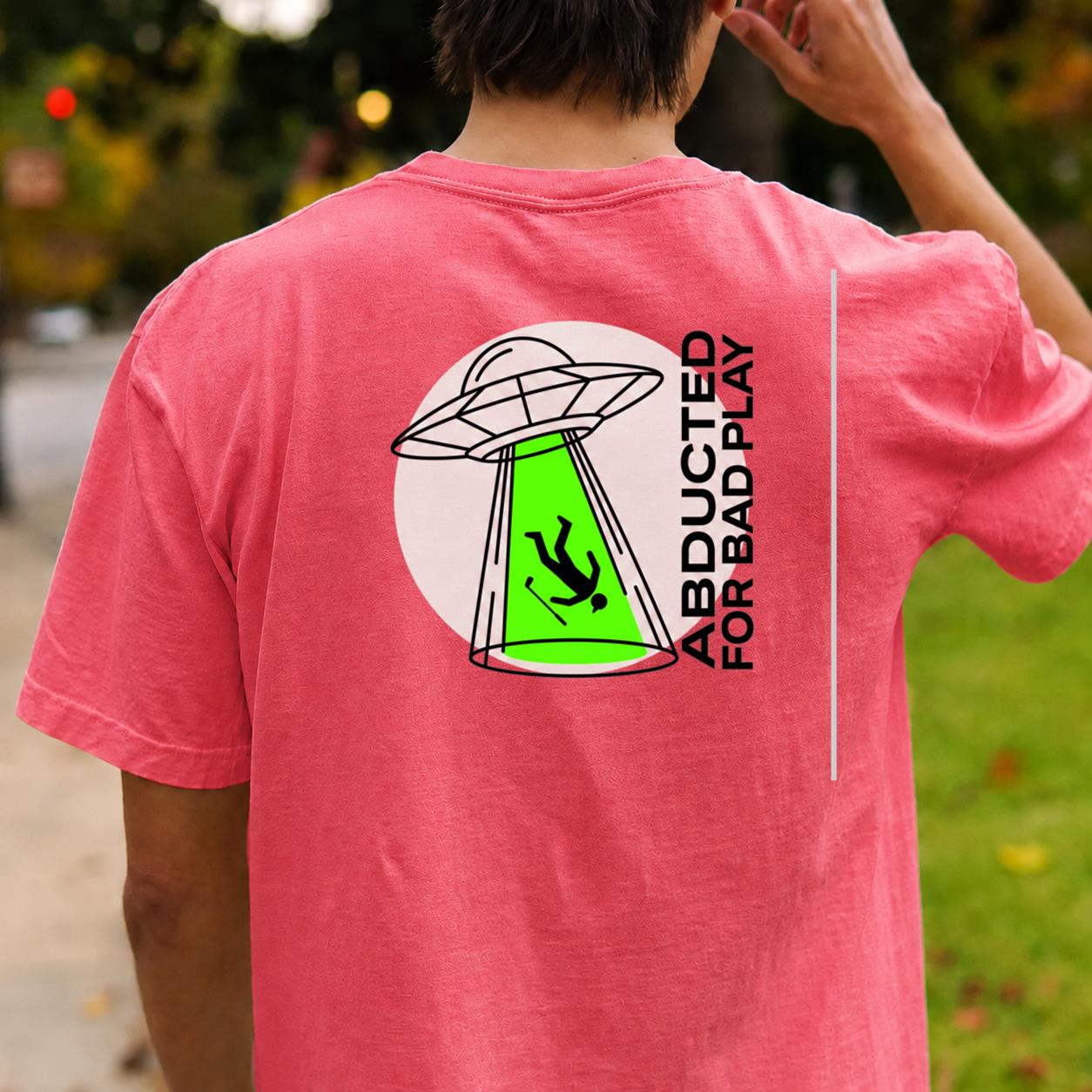 Abducted For Bad Play Golf Tee