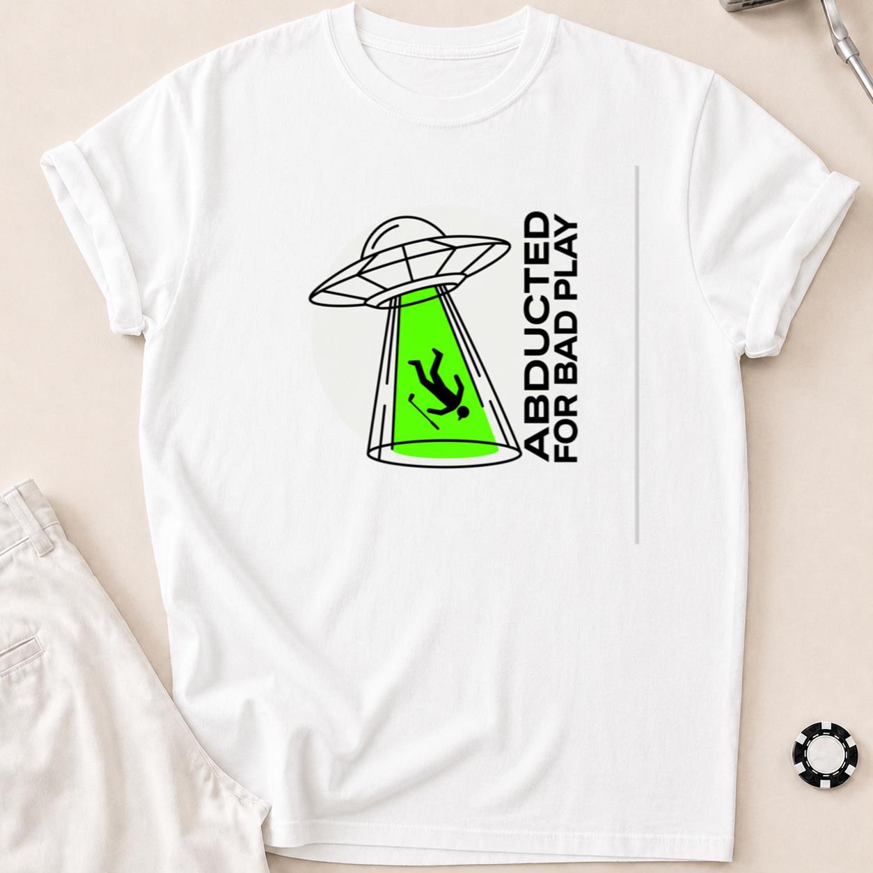 Abducted For Bad Play Golf Tee