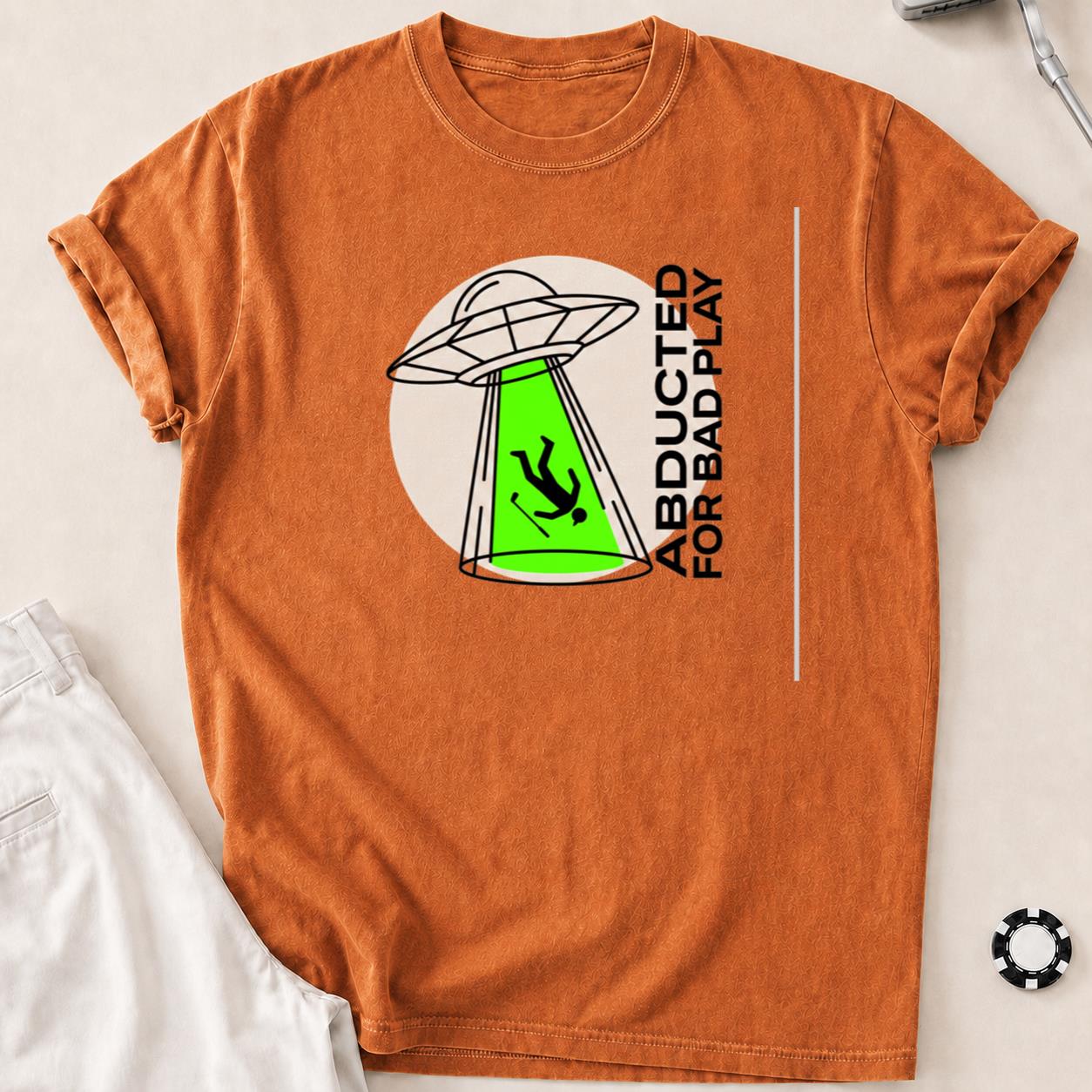 Abducted For Bad Play Golf Tee