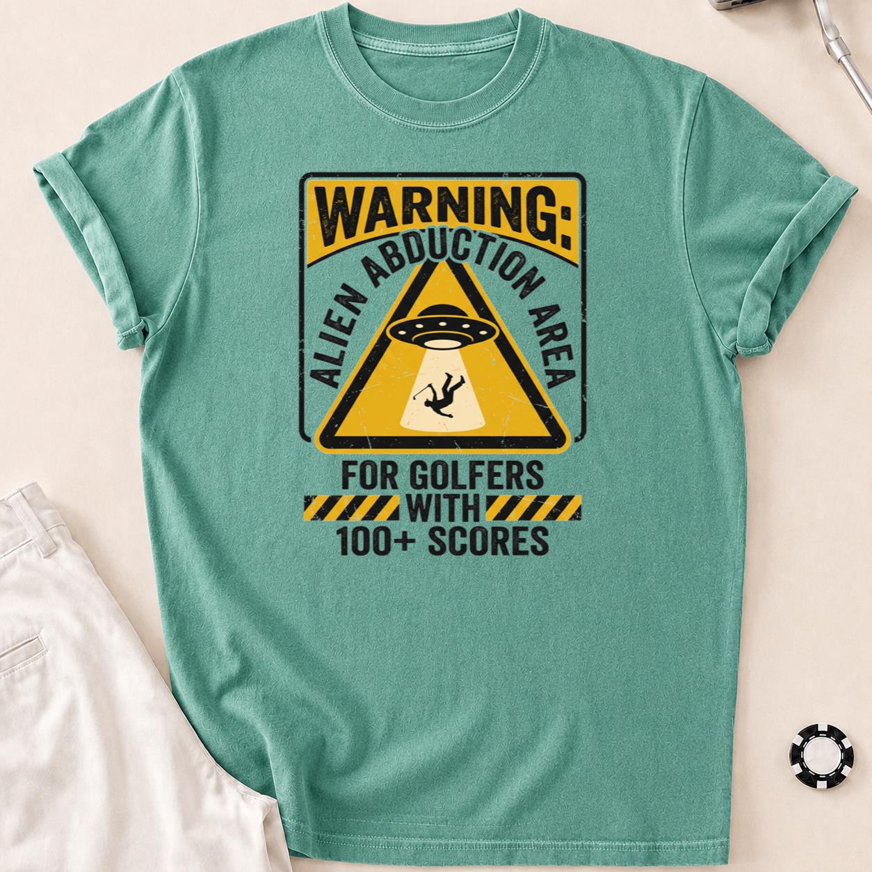Alien Abduction Area For Golfers With 100 Plus Scores Golf Tee