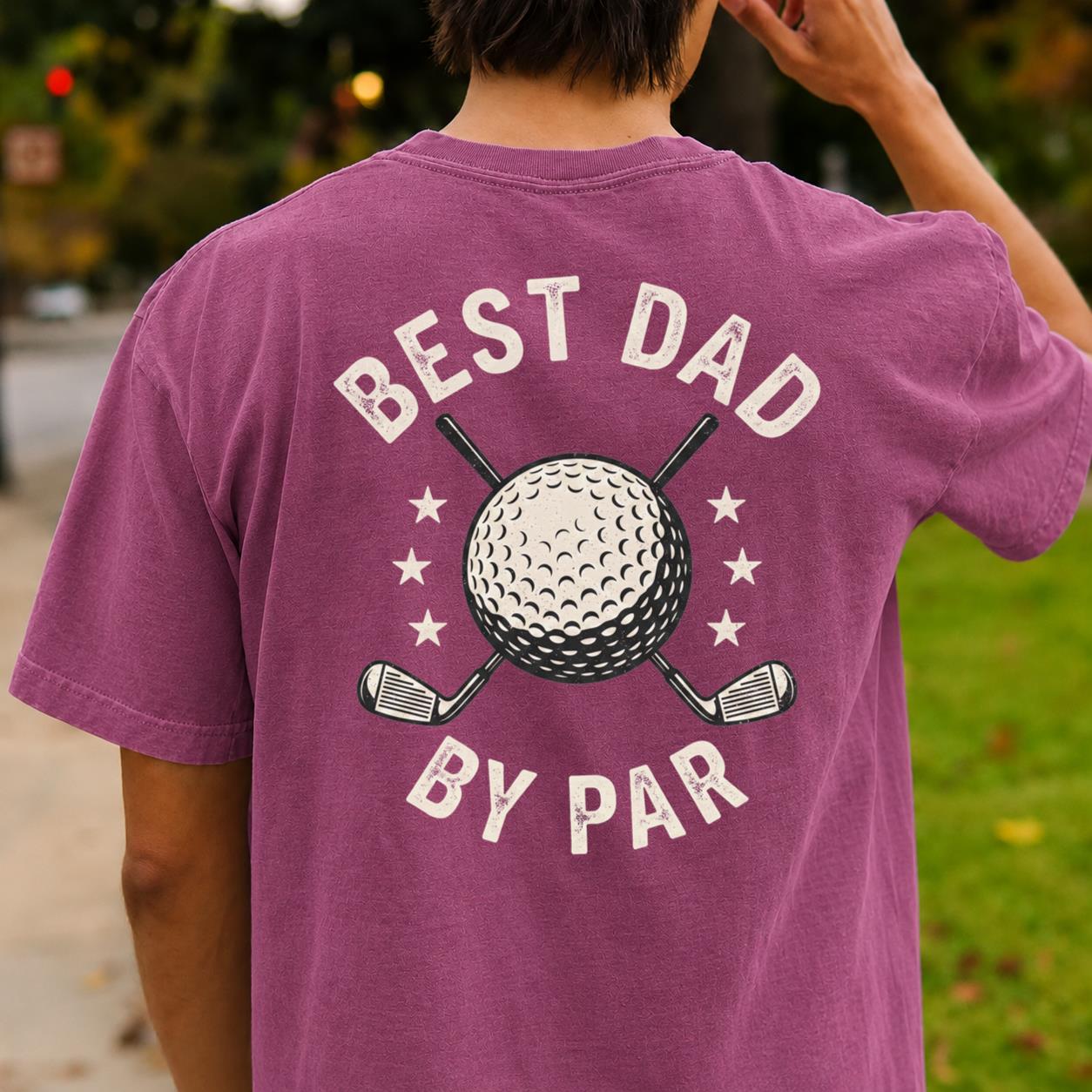 Best Dad By Par Golf Tee