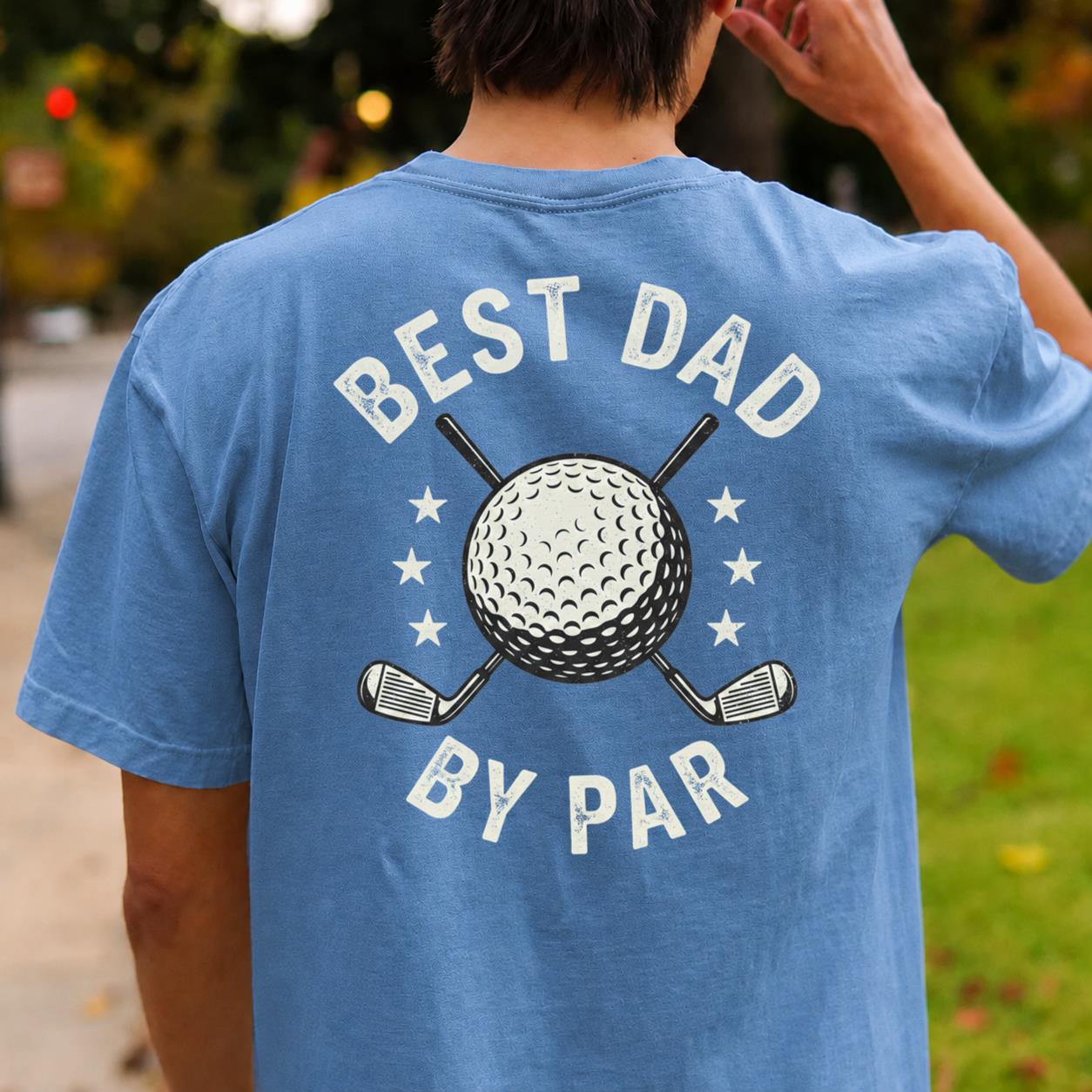 Best Dad By Par Golf Tee
