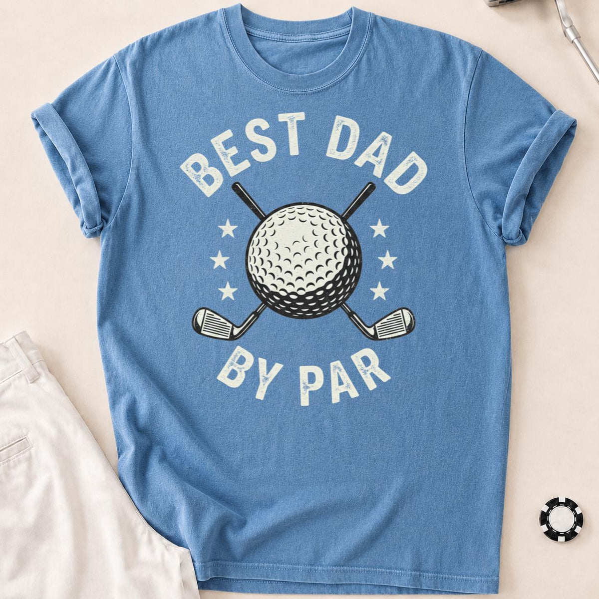 Best Dad By Par Golf Tee