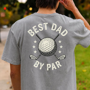 Best Dad By Par Golf Tee