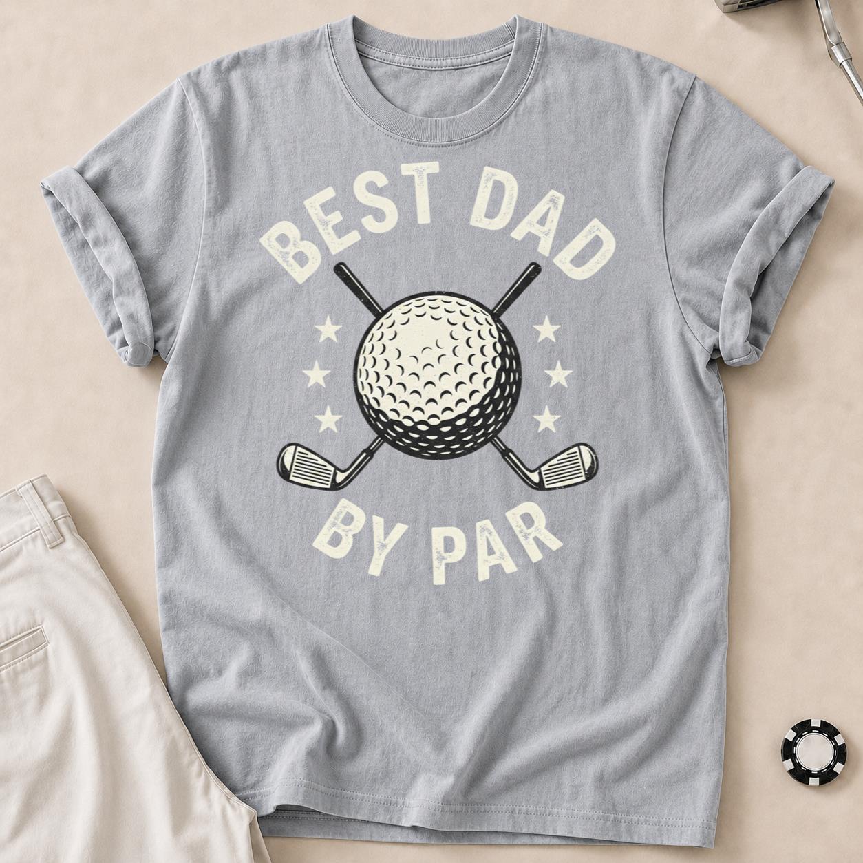 Best Dad By Par Golf Tee