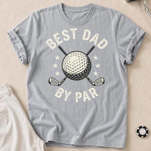 Best Dad By Par Golf Tee