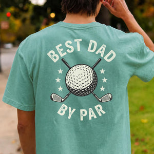 Best Dad By Par Golf Tee