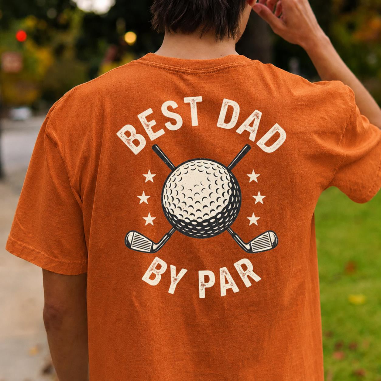 Best Dad By Par Golf Tee