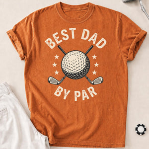 Best Dad By Par Golf Tee