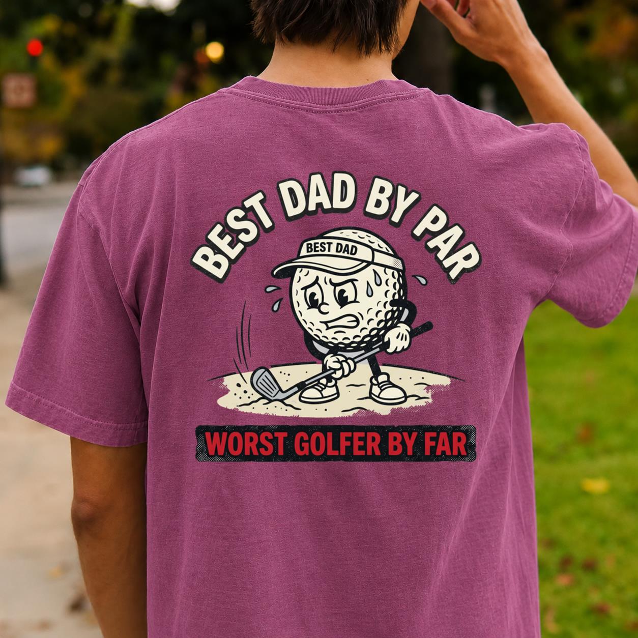 Best Dad Worst Golfer Tee