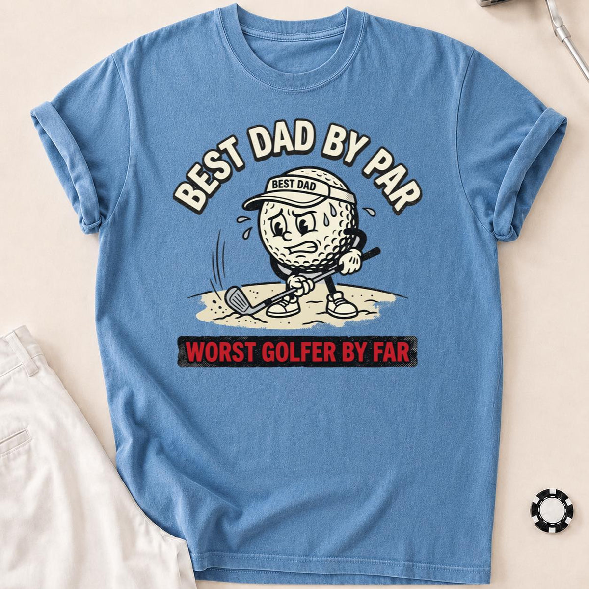 Best Dad Worst Golfer Tee