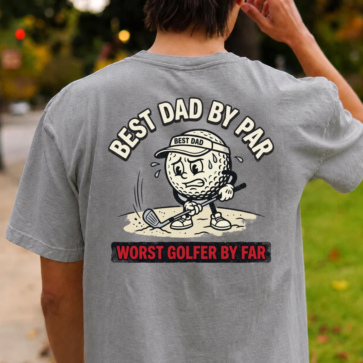 Best Dad Worst Golfer Tee
