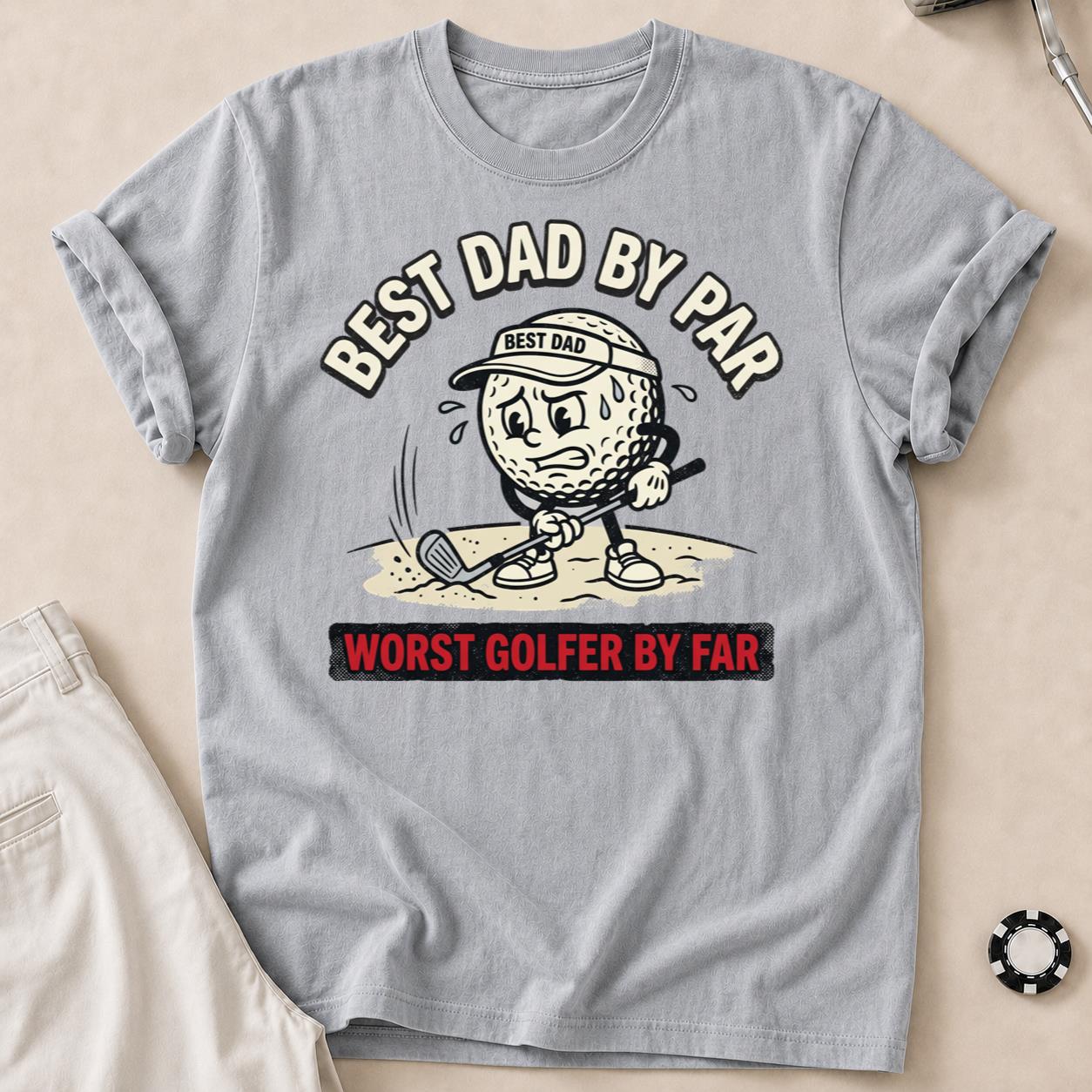 Best Dad Worst Golfer Tee