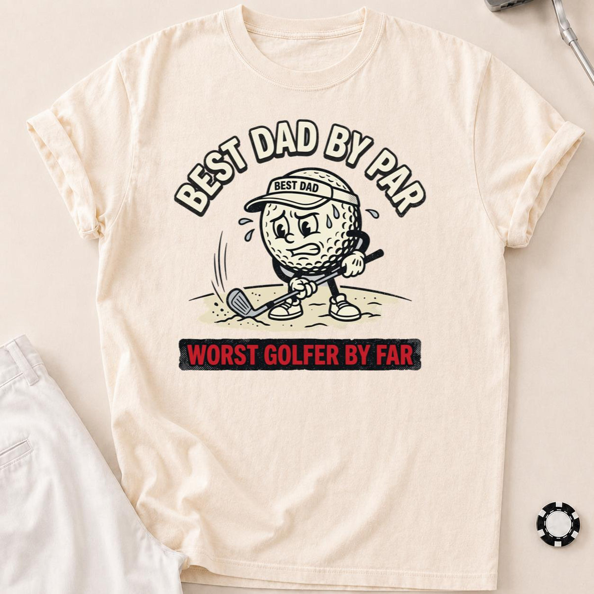 Best Dad Worst Golfer Tee