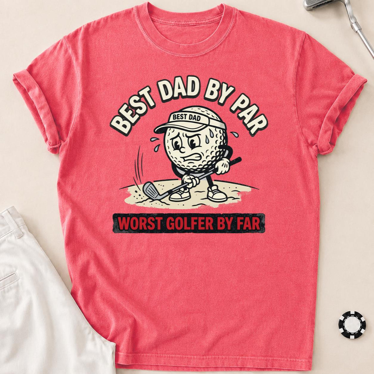 Best Dad Worst Golfer Tee