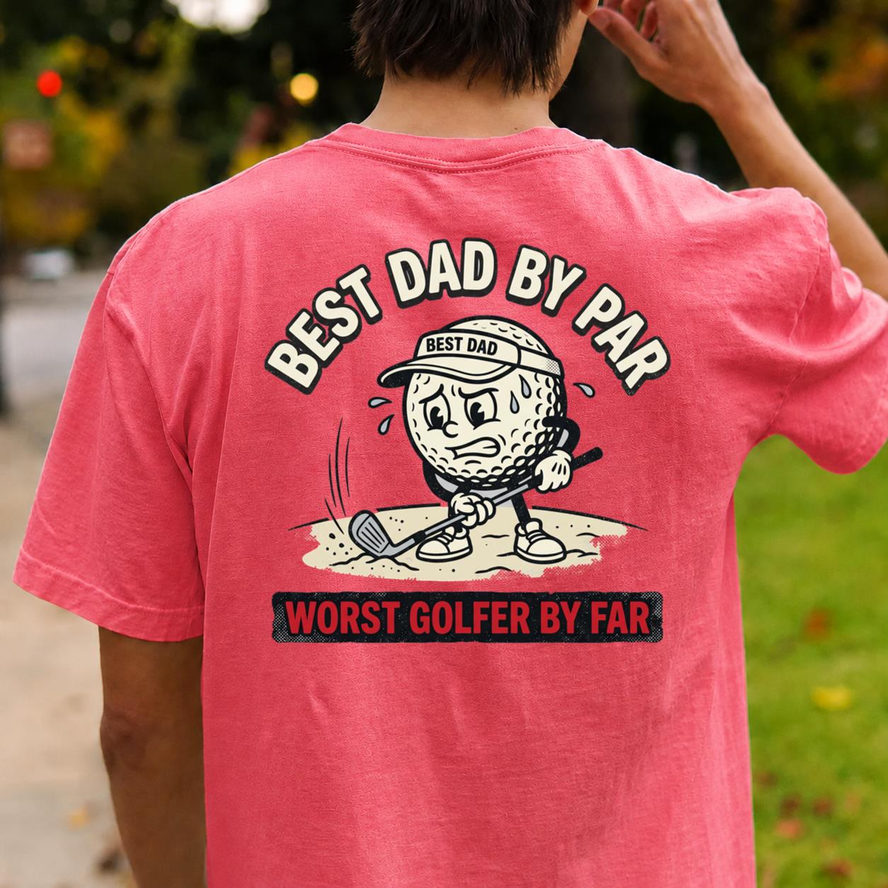 Best Dad Worst Golfer Tee