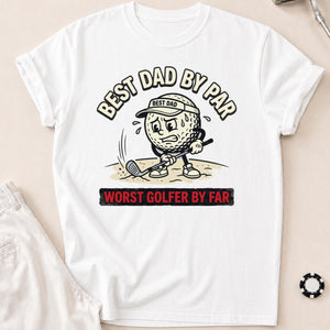 Best Dad Worst Golfer Tee