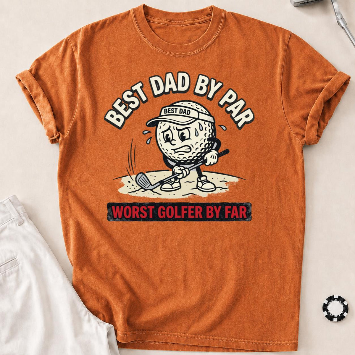 Best Dad Worst Golfer Tee