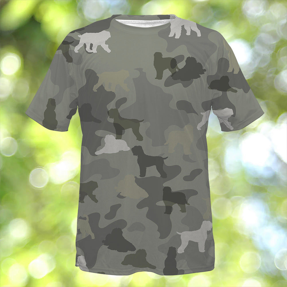 Black Russian Terrier Camo T-Shirt