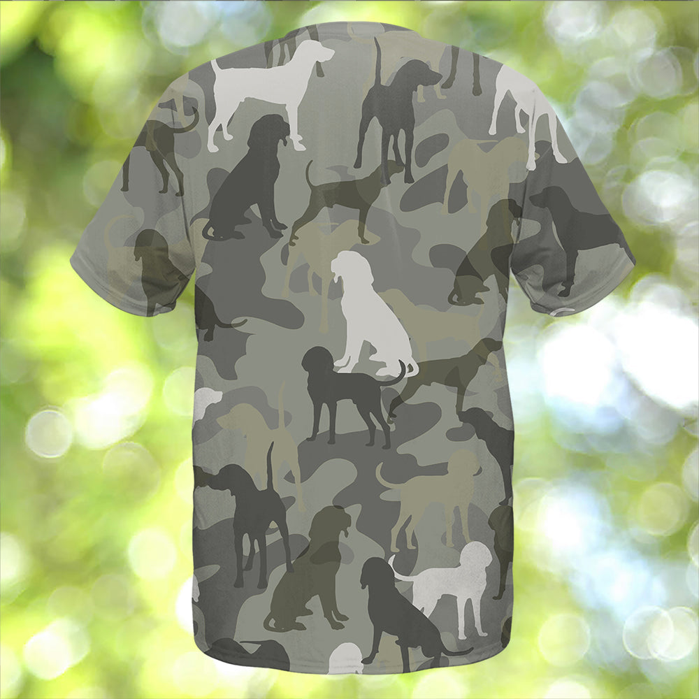 Black and Tan Coonhound Camo T-Shirt