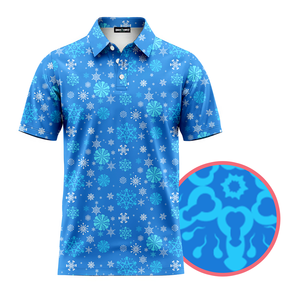 Blue Snowflake Edge Tee