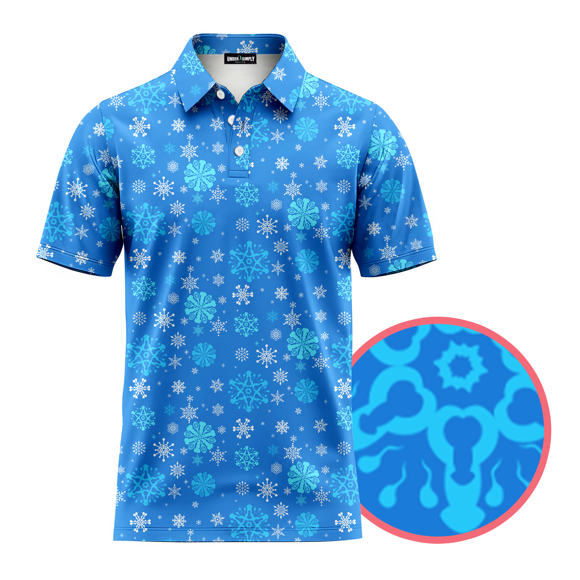 Blue Snowflake Edge Tee