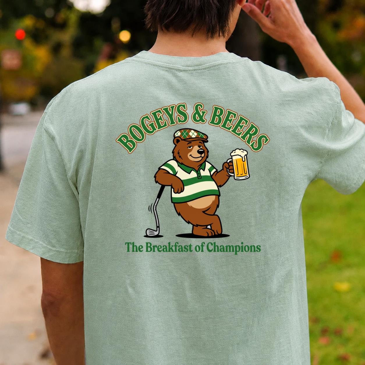 Bogeys, Beers & Bear Necessities Golf Tee
