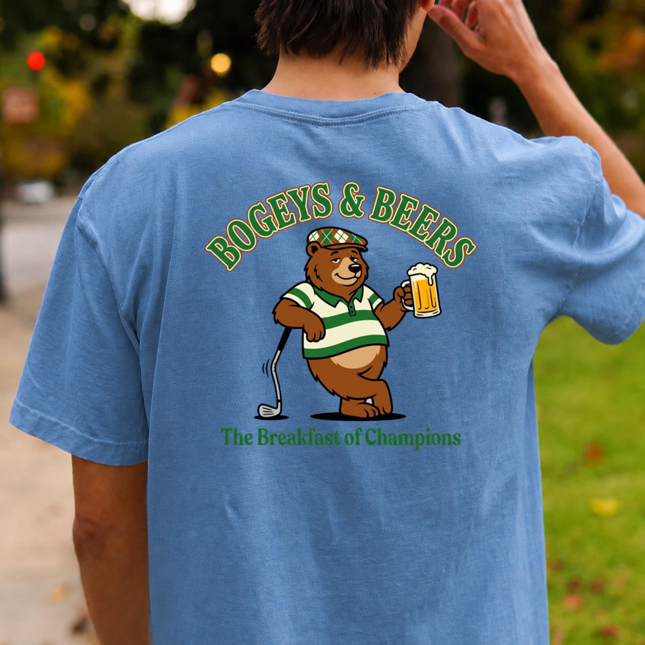 Bogeys, Beers & Bear Necessities Golf Tee
