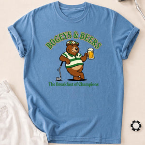 Bogeys, Beers & Bear Necessities Golf Tee