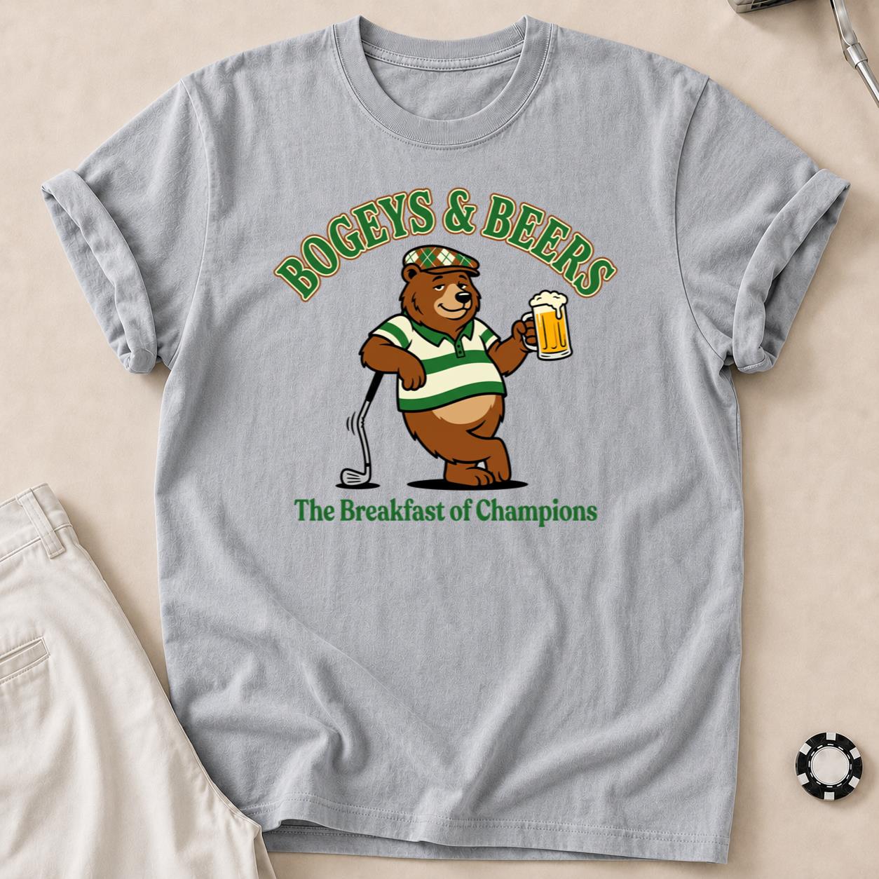 Bogeys, Beers & Bear Necessities Golf Tee