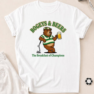 Bogeys, Beers & Bear Necessities Golf Tee