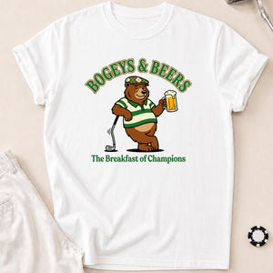 Bogeys, Beers & Bear Necessities Golf Tee