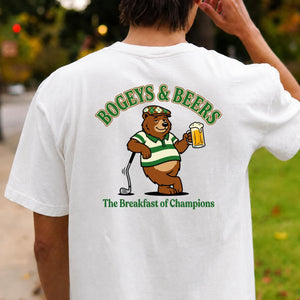 Bogeys, Beers & Bear Necessities Golf Tee