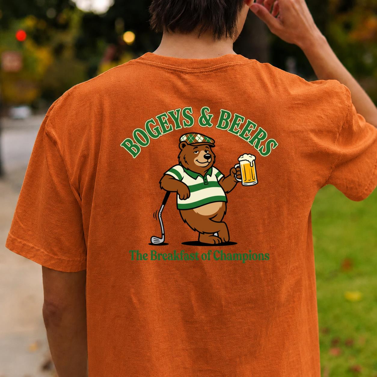 Bogeys, Beers & Bear Necessities Golf Tee