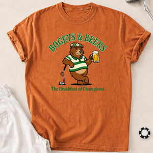 Bogeys, Beers & Bear Necessities Golf Tee