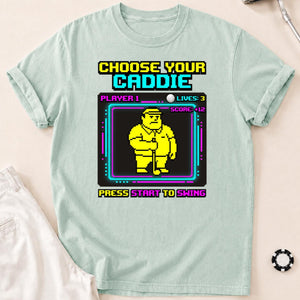 Choose Your Caddie Player 1 Retro Arcade Golf