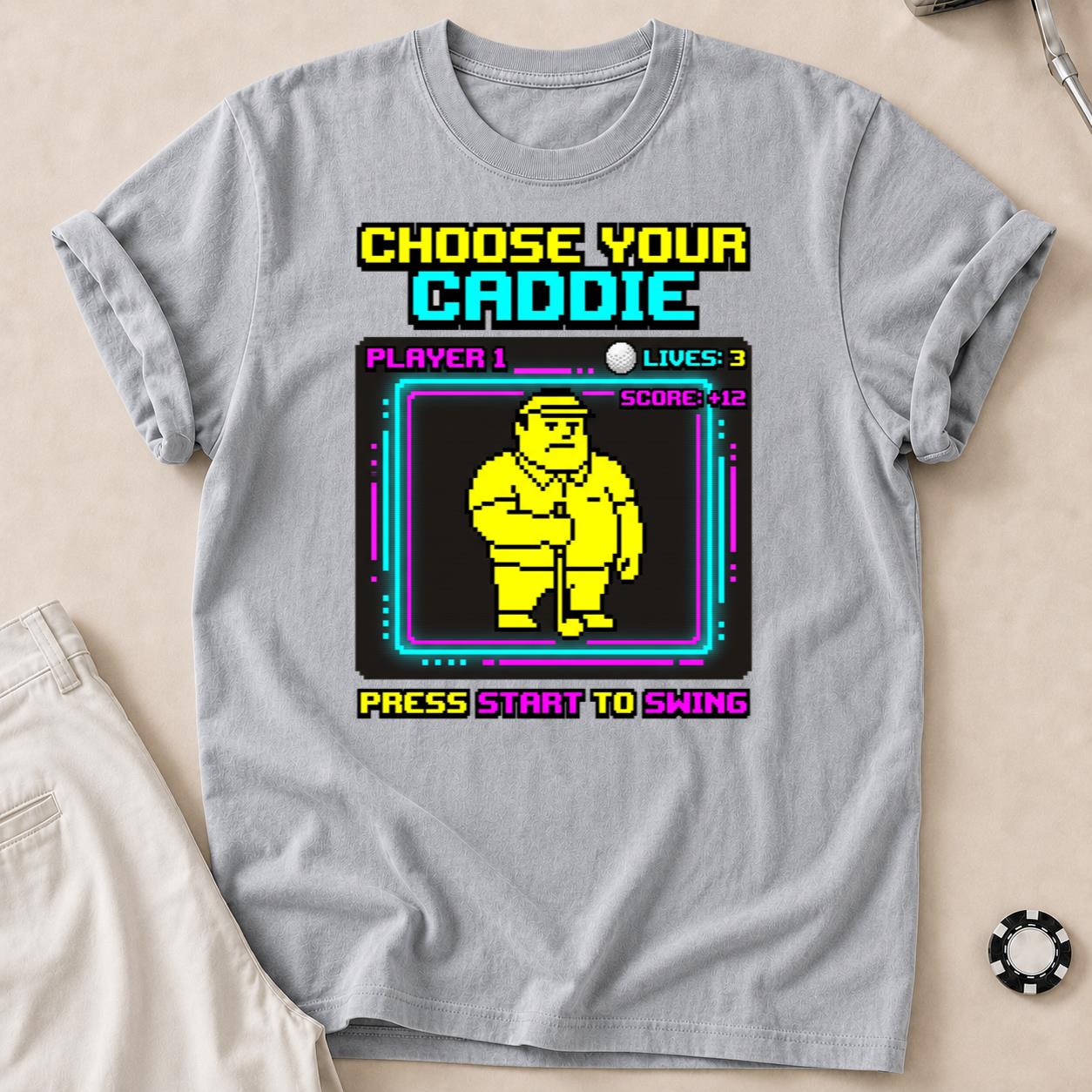 Choose Your Caddie Player 1 Retro Arcade Golf