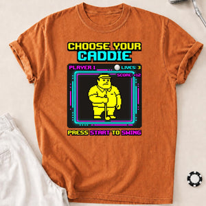Choose Your Caddie Player 1 Retro Arcade Golf