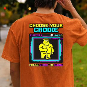 Choose Your Caddie Player 1 Retro Arcade Golf