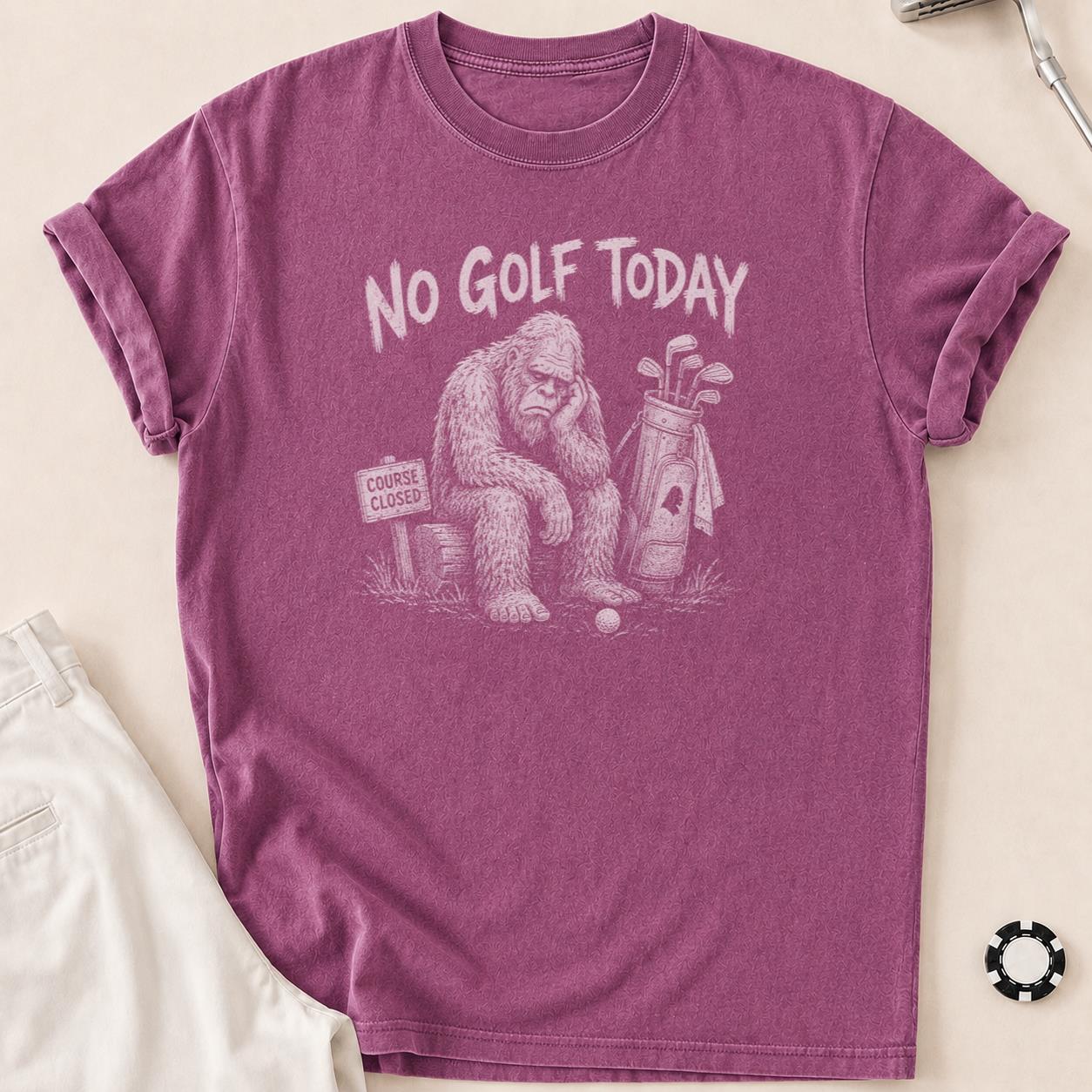 Course Closed, Bigfoot Bummed Golf Tee