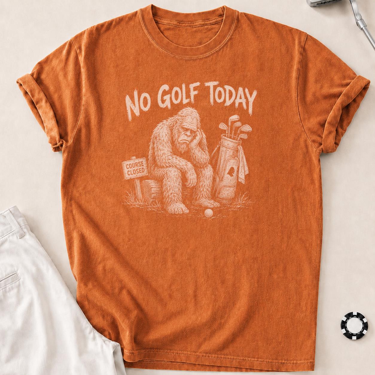 Course Closed, Bigfoot Bummed Golf Tee