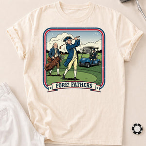 Fore Fathers Funny Golf Tee