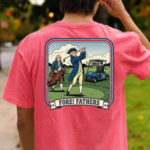 Fore Fathers Funny Golf Tee