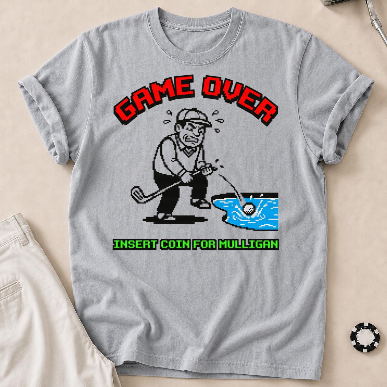 Game Over Insert Coin For Mulligan Retro