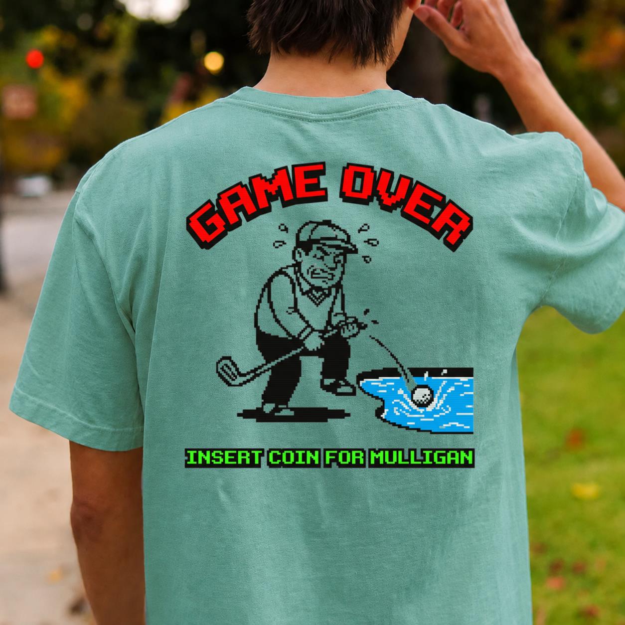 Game Over Insert Coin For Mulligan Retro