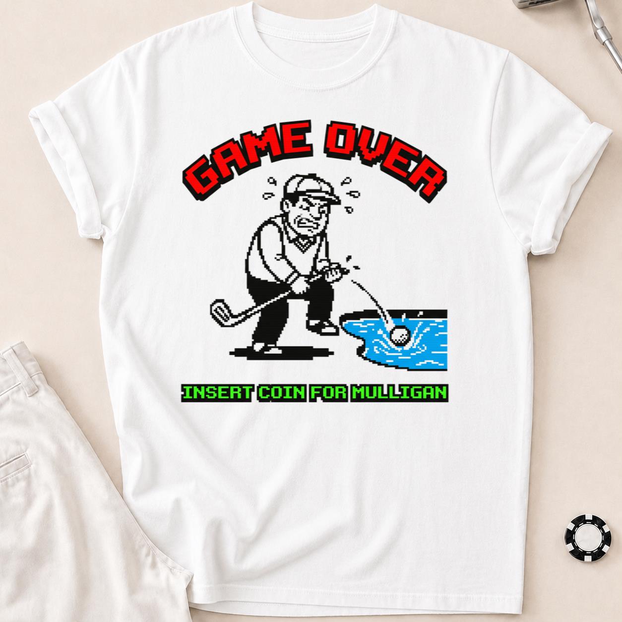 Game Over Insert Coin For Mulligan Retro