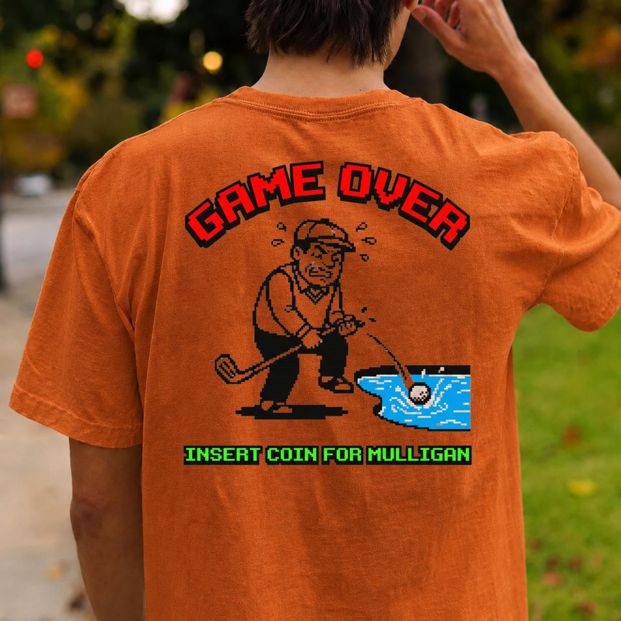 Game Over Insert Coin For Mulligan Retro