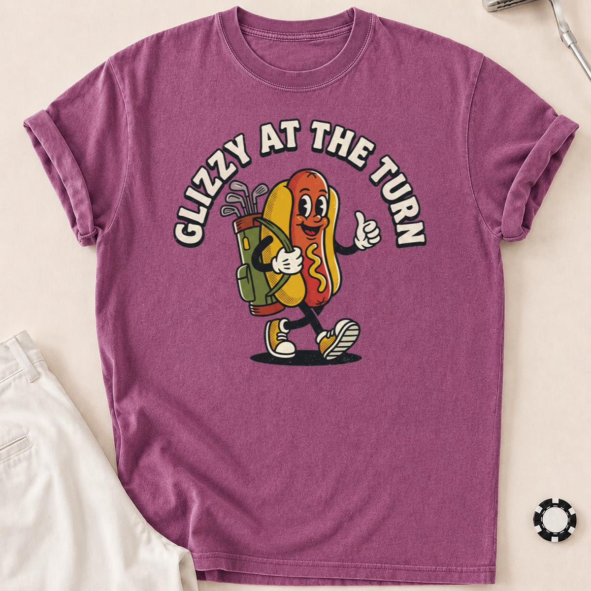 Glizzy At The Turn Golf Tee