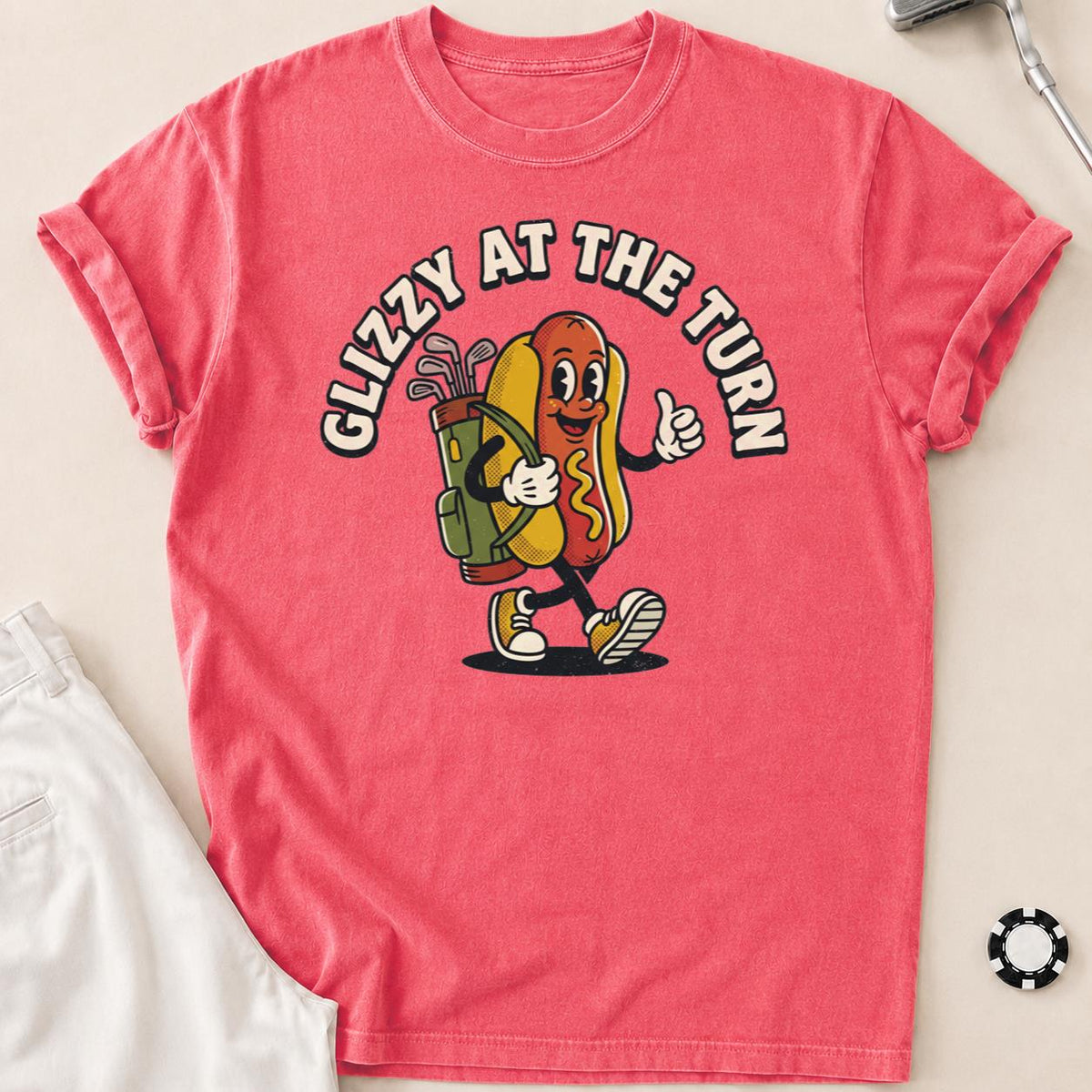 Glizzy At The Turn Golf Tee