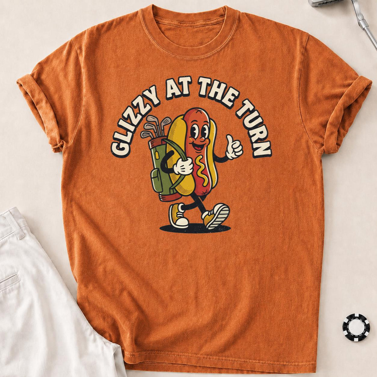 Glizzy At The Turn Golf Tee